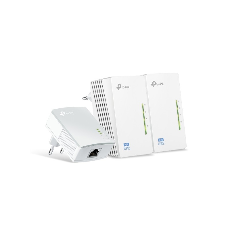 TP-LINK-Kit 3 Adp PowerLine 500 Mbps c/ Wir n 300 Mbps TL-WPA4