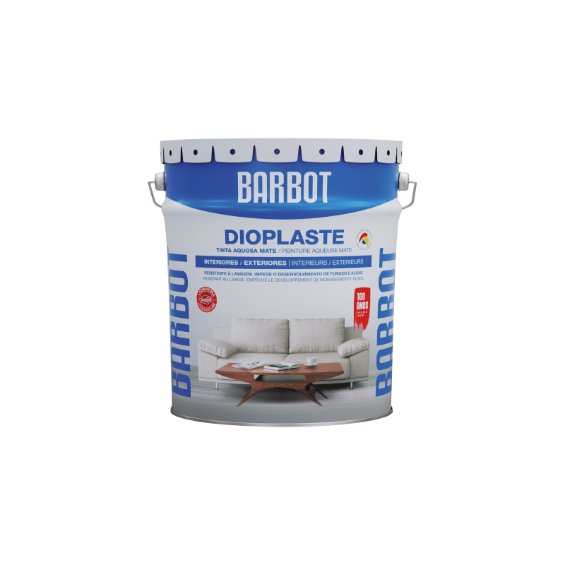 BARBOT -DIOPLASTE Tinta Aquosa Mate Int/Ext Branca 5Lt