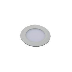 Soflight-Downlight Redondo 3W LED 2700K Aço Escovado