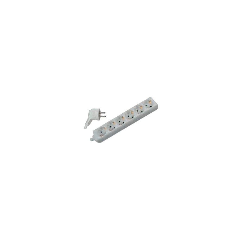 Soflight - Extensao Sextupla 3X1.5mm 5mt Branca