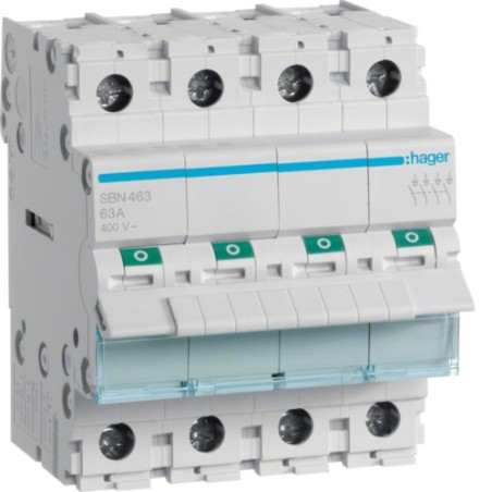 Hager- Interruptor 4X63A SBN463  GR01