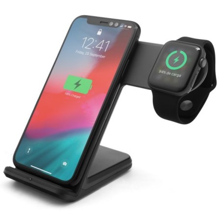 UNOTEC - Carregador Wireless p Iphone e Apple Watch QX