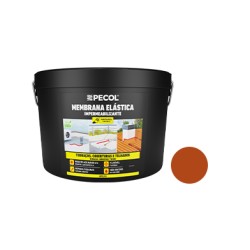 Pecol-Membrana Elastica Acrilica 15Kg Terracota (Tela Liquida)