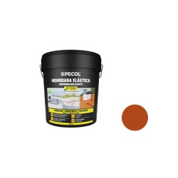 Pecol-Membrana Elastica Acrilica 4Kg Terracota (Tela Liquida)