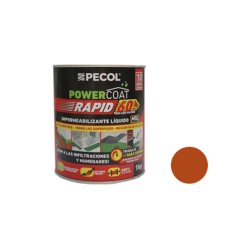 Pecol-Impermeabilizante Liquido 1KG Powercoat Rapid Terracota