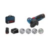 Bosch-GWS 12V-76+2x2.0AH+5 Discos+Bol. 06019F200C