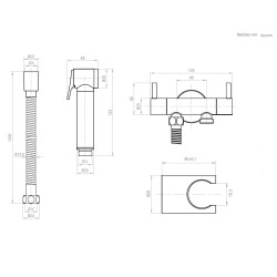 MB - Kit Chuveiro Higienico Basic Delux