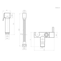 MB - Kit Chuveiro Higienico Basic Maxi