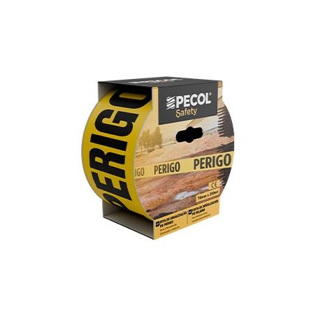 Pecol - Fita Sinalizaçao PE Perigo 70mmx200m