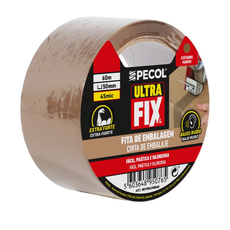Pecol  - Fita Adesiva Castanha Baixo Ruido 50mmx60m