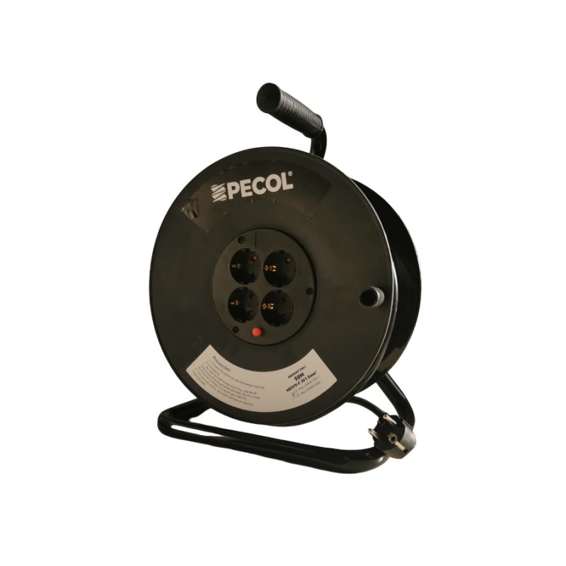 Pecol  - Extensao Eletrica 50Mt X1.5 C/ Enrolador