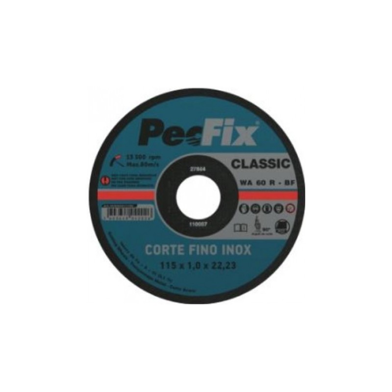 Pecfix-Disco Corte Fino Inox  125X1.0 Classic