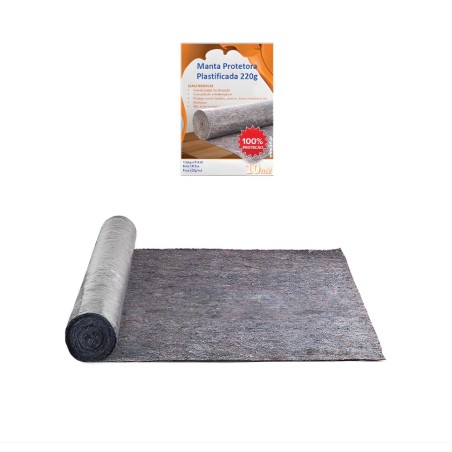 Manta Proteçao Pintura 220g Rolo 1x10m PPM110