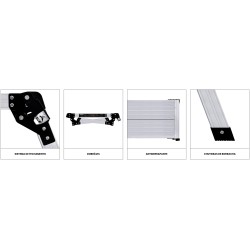 Werku - Plataforma Aluminio 150KG/ 100x45cm