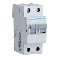 Hager - Disj. 2P 6A C 3KA MW206  GR01