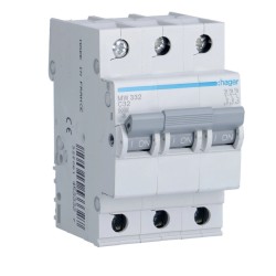 Hager - Disj. 3P 32A C 3KA MW332  GR01