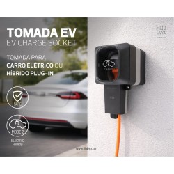 Fillday - Tomada EV Schuko IP55 P/Carros Electricos