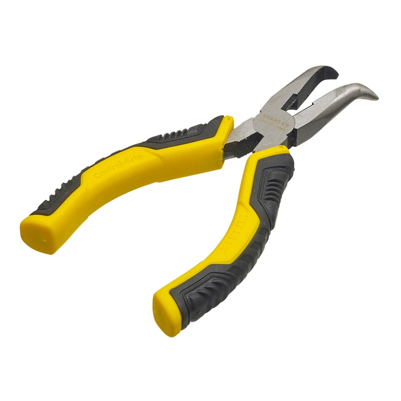 Stanley-Alicate Control Grip Boca Curva 200mm